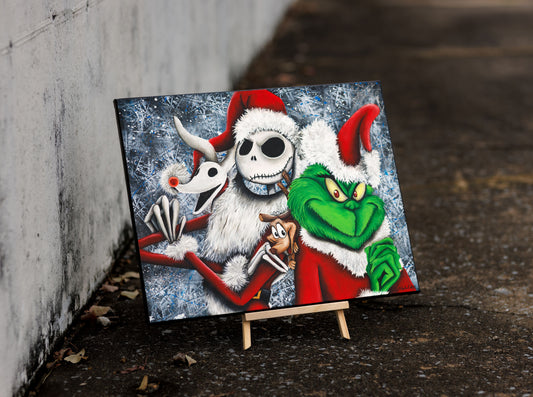 [D] A Merry Scary Christmas [Original Painting]