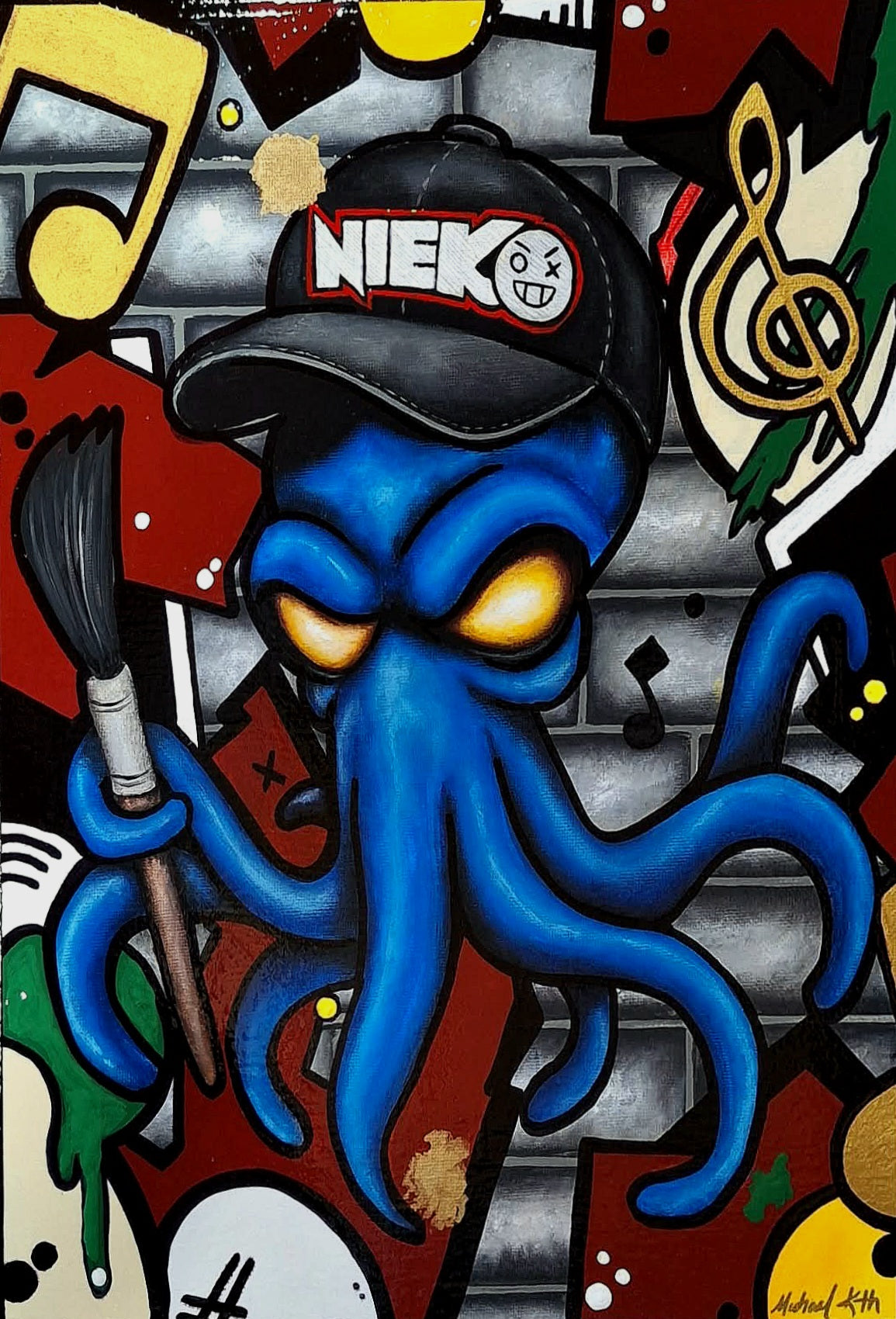 [I] Acrylic Squid Custom Art Trading Cards